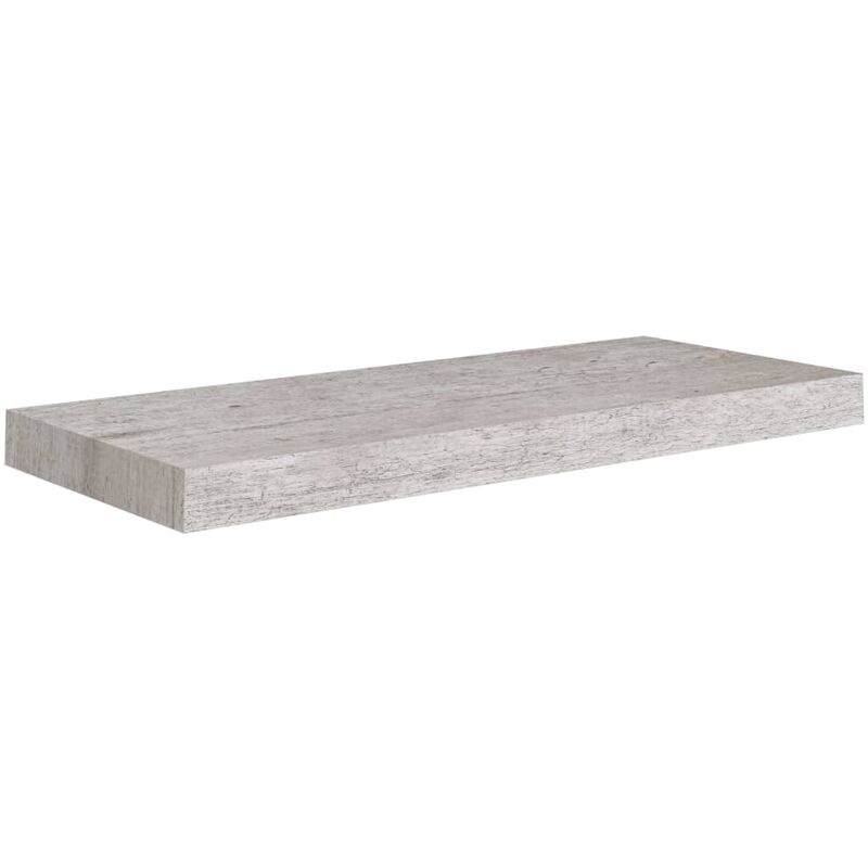 

vidaXL Estante flotante de pared MDF gris hormigón 60x23,5x3,8 cm - Gris