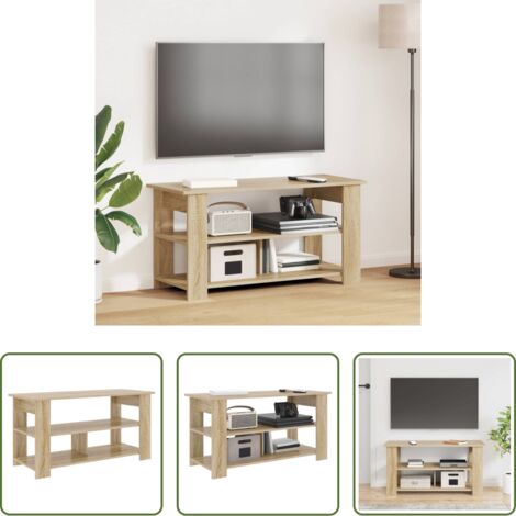 vidaXL Estante para TV -  Soporte para TV Roble Sonoma 100 x 40 x 50 cm