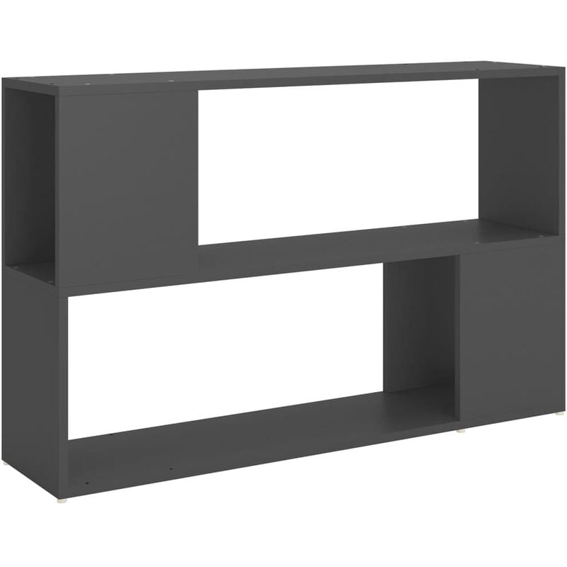 

vidaXL Estantería de aglomerado 100x24x63 cm gris - Gris