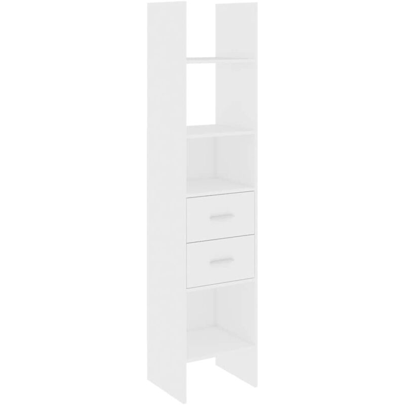 

vidaXL Estantería de aglomerado 40x35x180 cm blanco - Blanco
