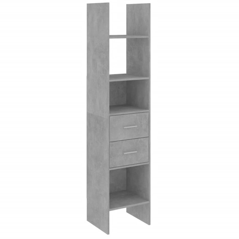 

vidaXL Estantería de aglomerado 40x35x180 cm gris hormigón - Gris