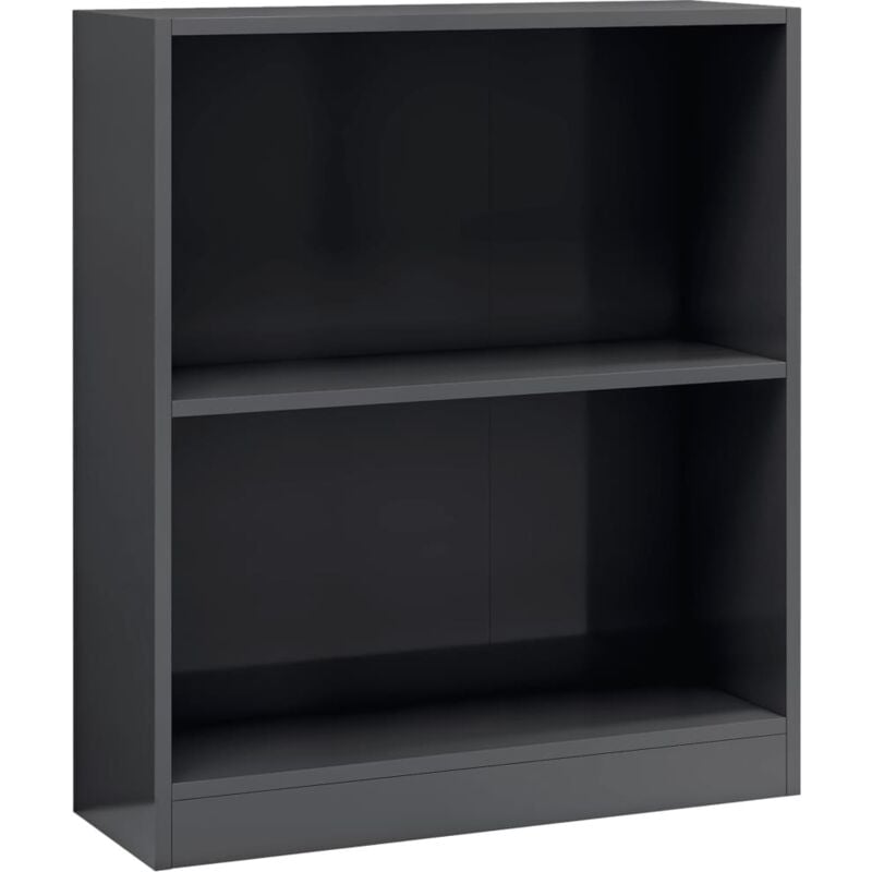 

vidaXL Estantería de Aglomerado Gris Brillante 60x24x74,5 cm - Gris