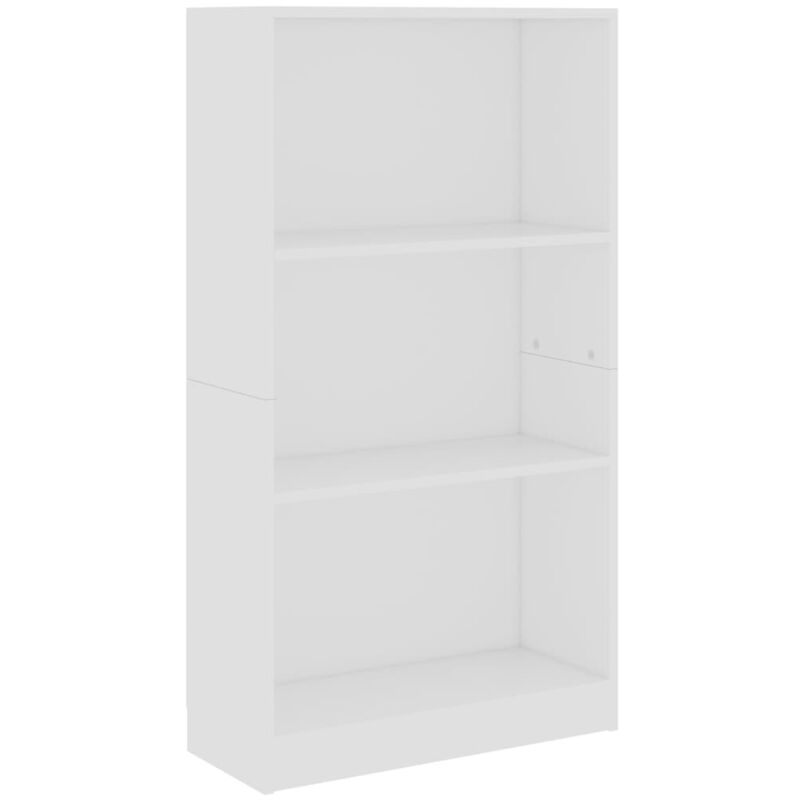 

vidaXL Estantería de Aglomerado Blanco 60x24x108 cm - Blanco