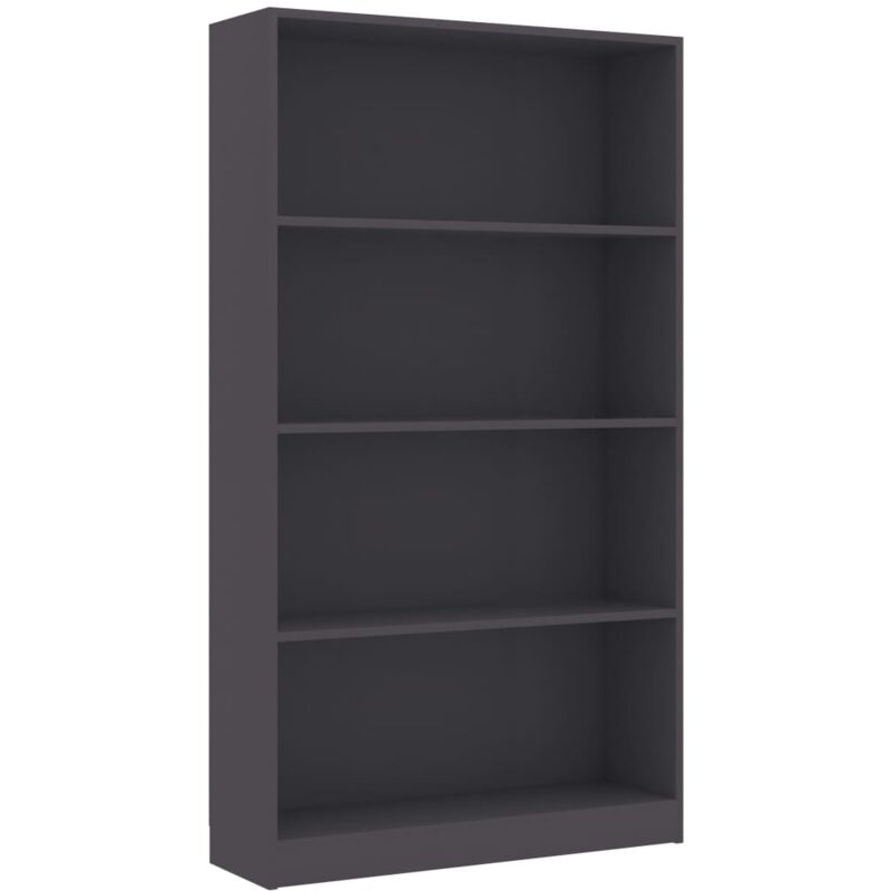 

vidaXL Estantería de Aglomerado Gris 80x24x142 cm - Gris