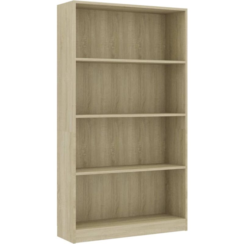 

vidaXL Estantería de Aglomerado Color Roble Sonoma 80x24x142 cm - Marrón