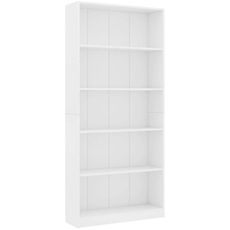 

vidaXL Estantería de Aglomerado Blanco 80x24x175 cm - Blanco