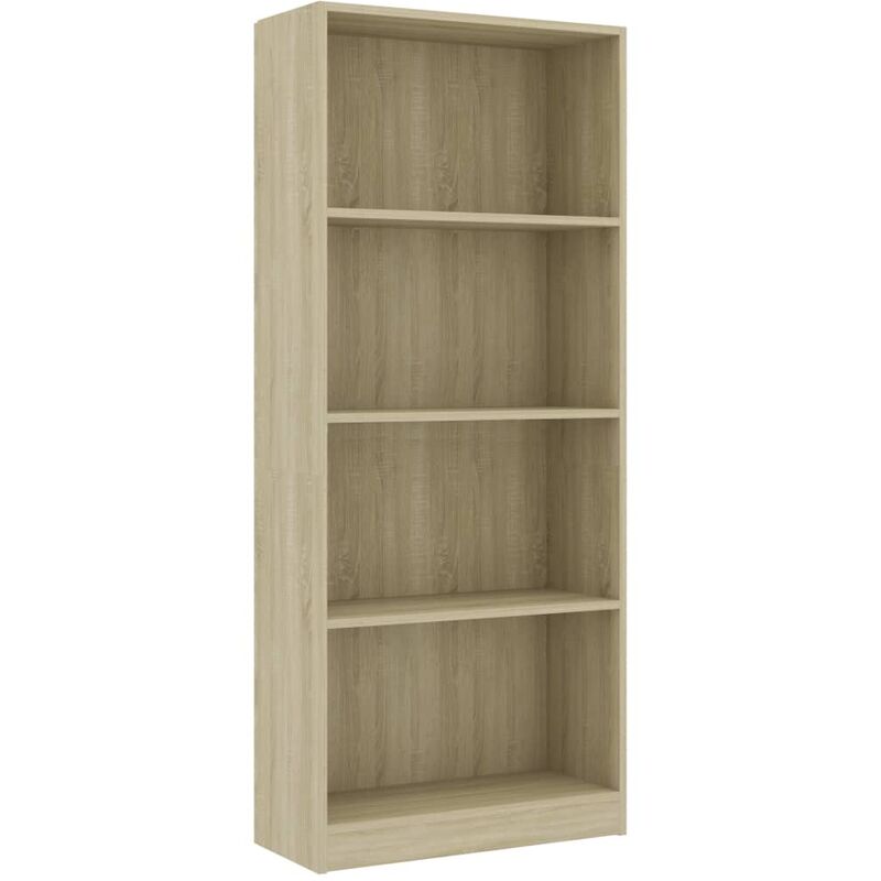 

vidaXL Estantería de Aglomerado Color Roble Sonoma 60x24x142 cm - Marrón