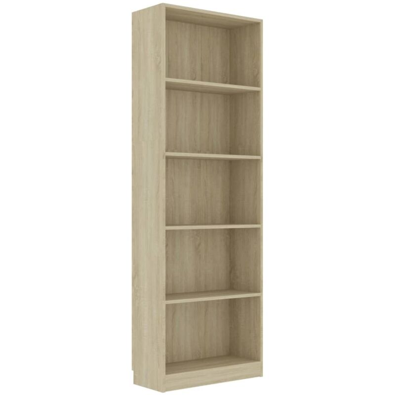 

vidaXL Estantería de Aglomerado Color Roble Sonoma 60x24x175 cm - Marrón