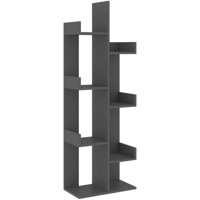 

vidaXL Estantería de aglomerado 48x25,5x140 cm gris - Gris