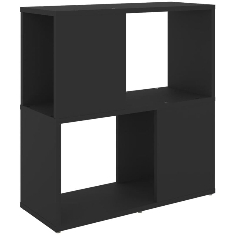 

vidaXL Estantería de aglomerado negro 60x24x63 cm - Negro