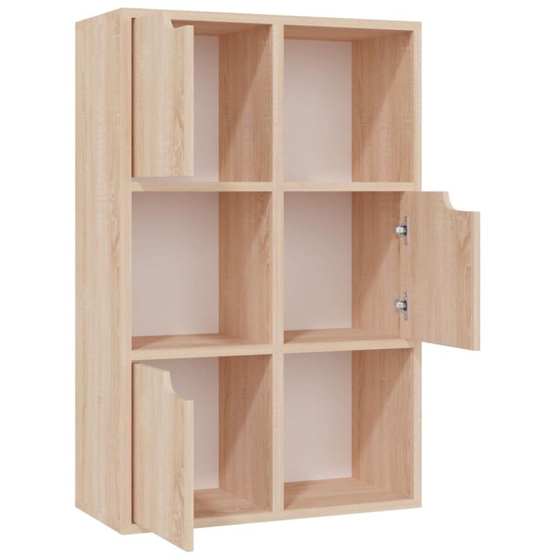 

vidaXL Estantería de aglomerado roble Sonoma 60x27,5x88 cm - Marrón
