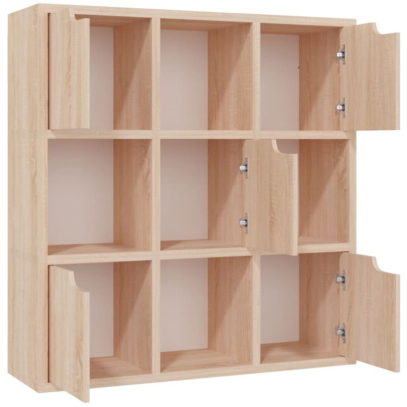 

vidaXL Estantería de aglomerado roble sonoma 88,5x27,5x88 cm - Marrón