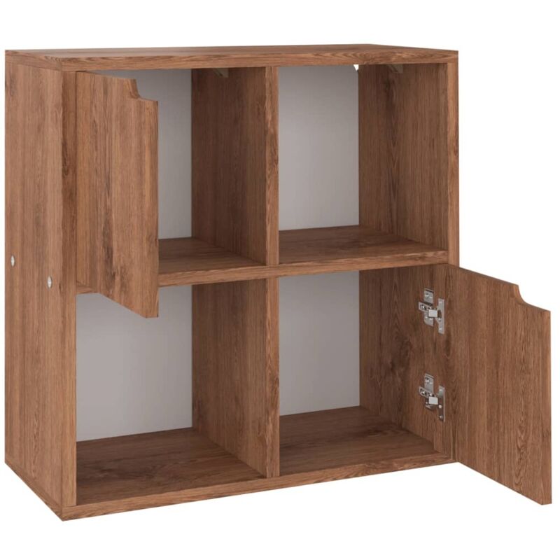

vidaXL Estantería de aglomerado roble marrón 60x27,5x59,5 cm - Marrón