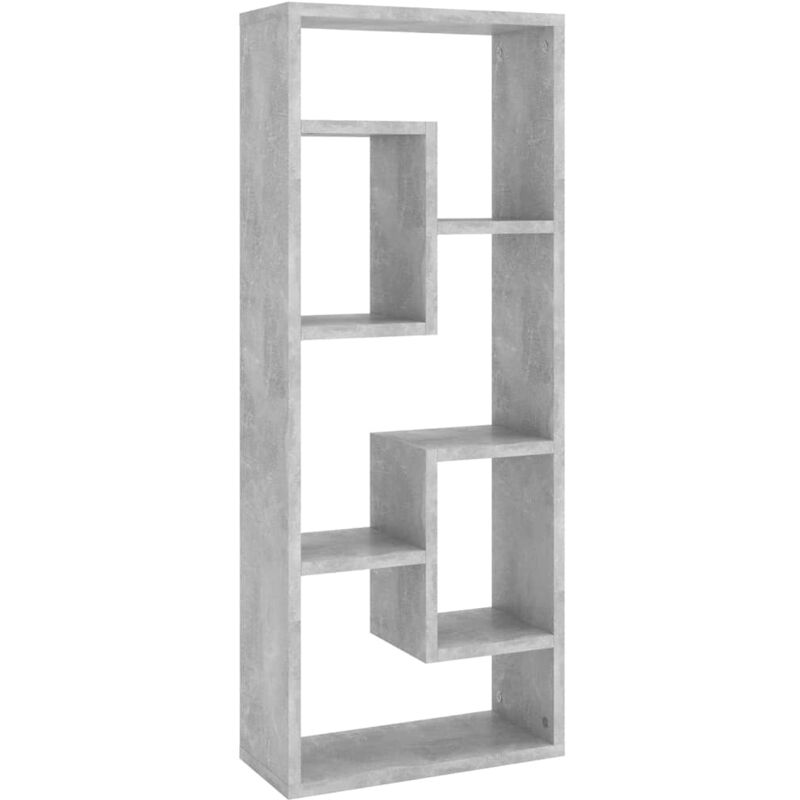 

vidaXL Estantería de pared aglomerado 36x16x90 cm gris hormigón - Gris