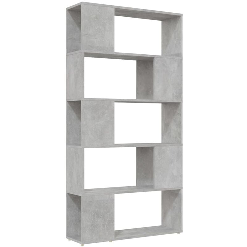 

vidaXL Estantería divisor de espacios aglomerado 80x24x155 cm gris hormigón - Gris