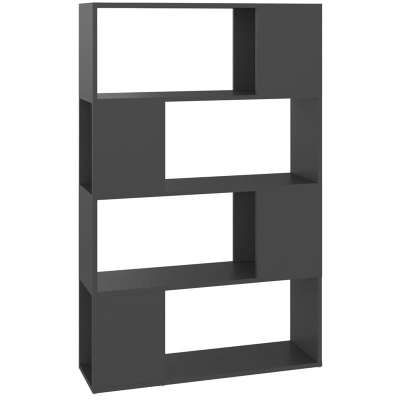 

vidaXL Estantería divisor de espacios aglomerado 80x24x124,5 cm gris - Gris