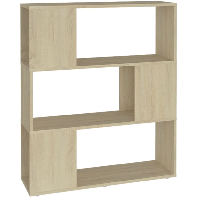 

vidaXL Estantería divisor de espacios aglomerado 80x24x94 cm Sonoma - Marrón