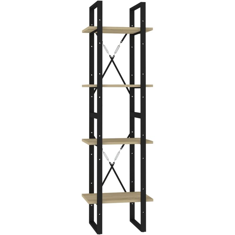 

vidaXL Estantería aglomerado 4 niveles roble Sonoma 40x30x140 cm - Marrón