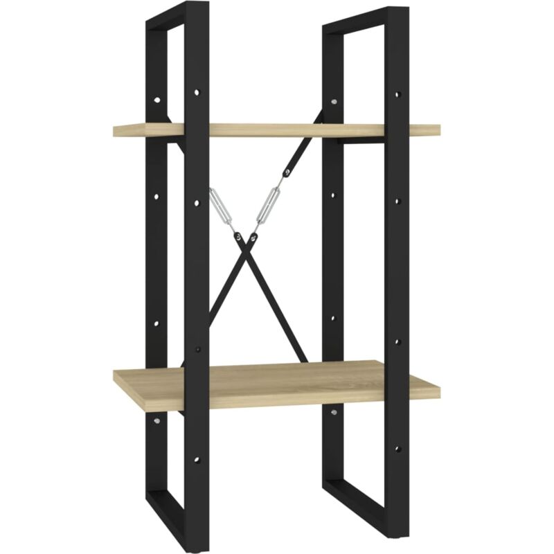 

vidaXL Estantería aglomerado 2 niveles roble Sonoma 40x30x70 cm - Marrón