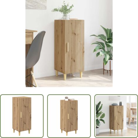 vidaXL Estantería -  Aparador Roble artesanal 34,5 x 34 x 90 cm Madera de ingeniería