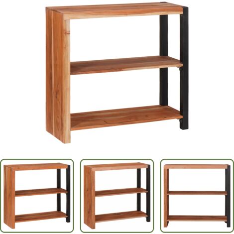 vidaXL Estantería de acacia -  Estante de libros Marrón 80 x 30 x 75 cm