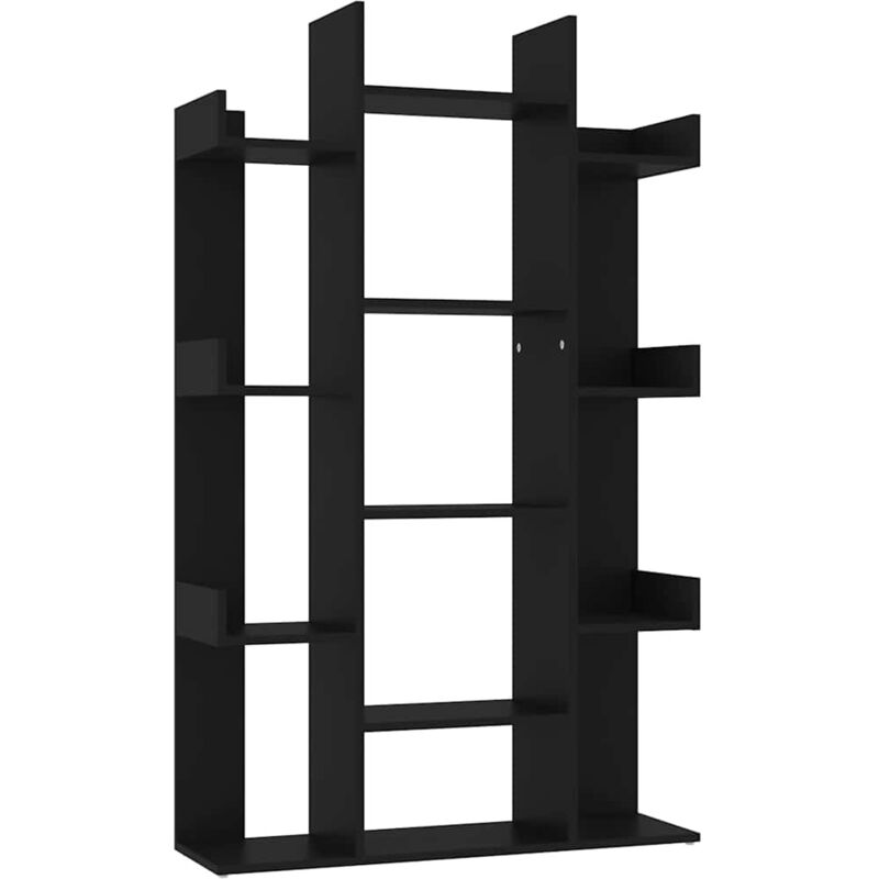 

vidaXL Estantería de aglomerado 86x25,5x140 cm negro - Negro