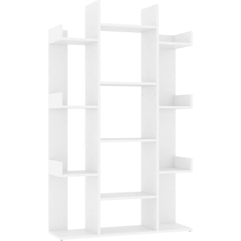 

vidaXL Estantería de aglomerado 86x25,5x140 cm blanco - Blanco