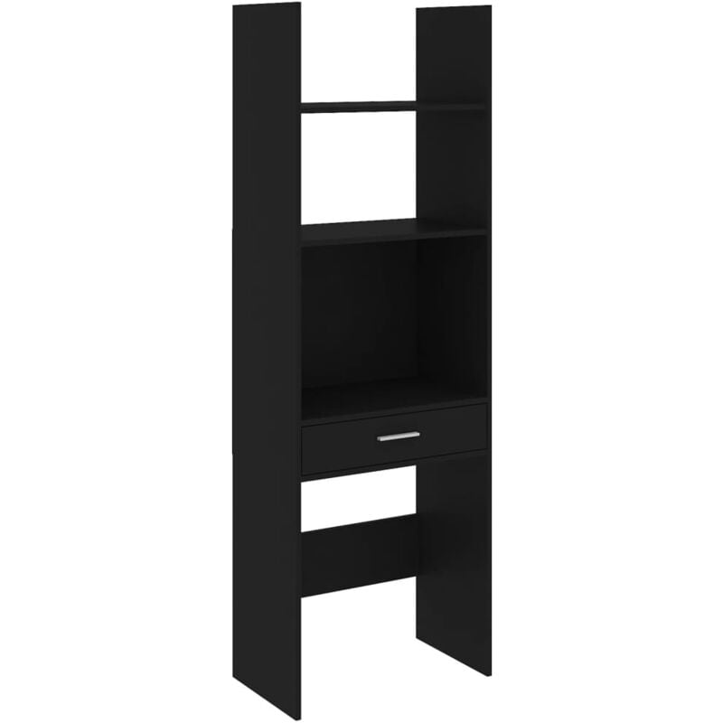 

vidaXL Estantería de aglomerado 60x35x180 cm negro - Negro