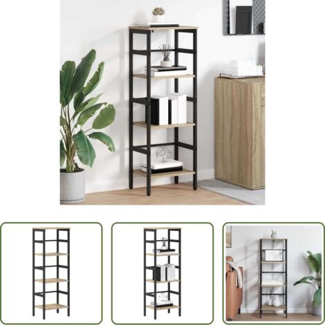 vidaXL Estantería de libros -  Estante de libros Roble Sonoma 40 x 29,5 x 115 cm