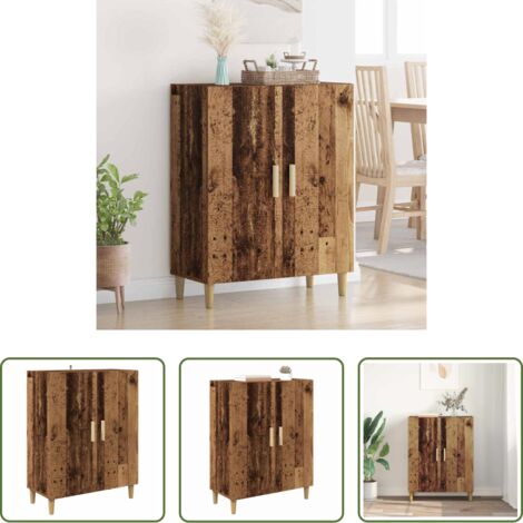 vidaXL Estantería de madera -  Vitrina Madera Vieja 70 x 34 x 90 cm Madera contrachapada