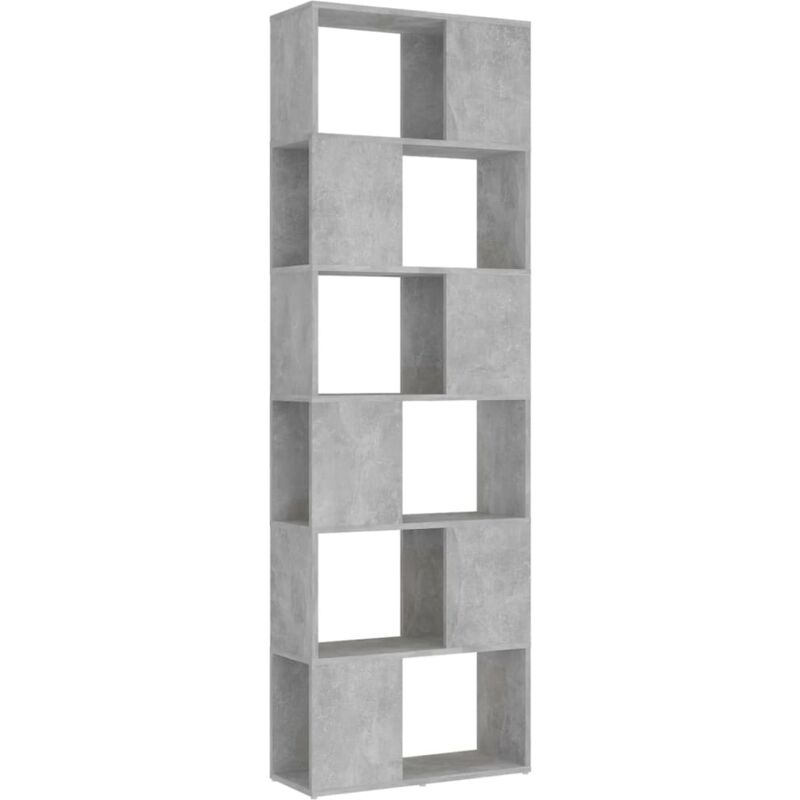 

vidaXL Estantería divisor de espacios 60x24x186 cm gris hormigón - Gris