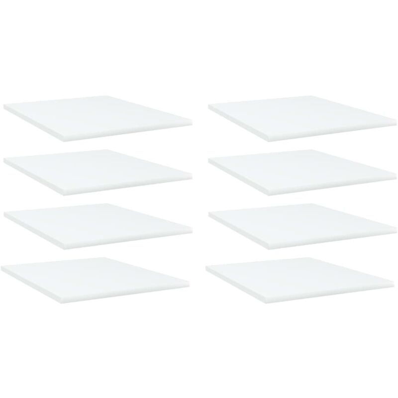 

vidaXL Estantes para estantería 8 uds aglomerado blanco 40x50x1,5 cm - Blanco