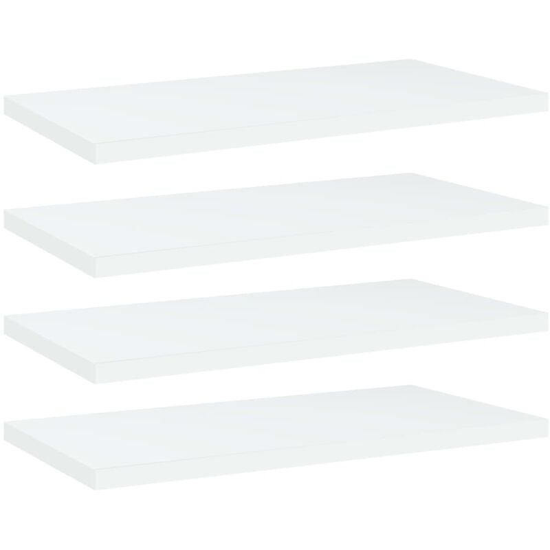 

vidaXL Estantes para estantería 4 uds aglomerado blanco 40x20x1,5 cm - Blanco