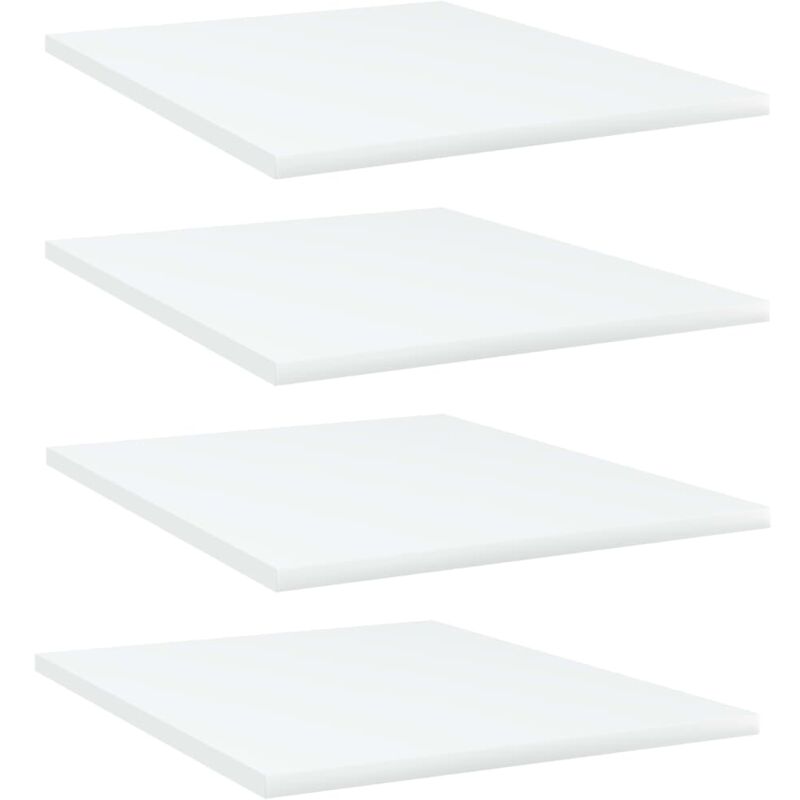 

vidaXL Estantes para estantería 4 uds aglomerado blanco 40x50x1,5 cm - Blanco