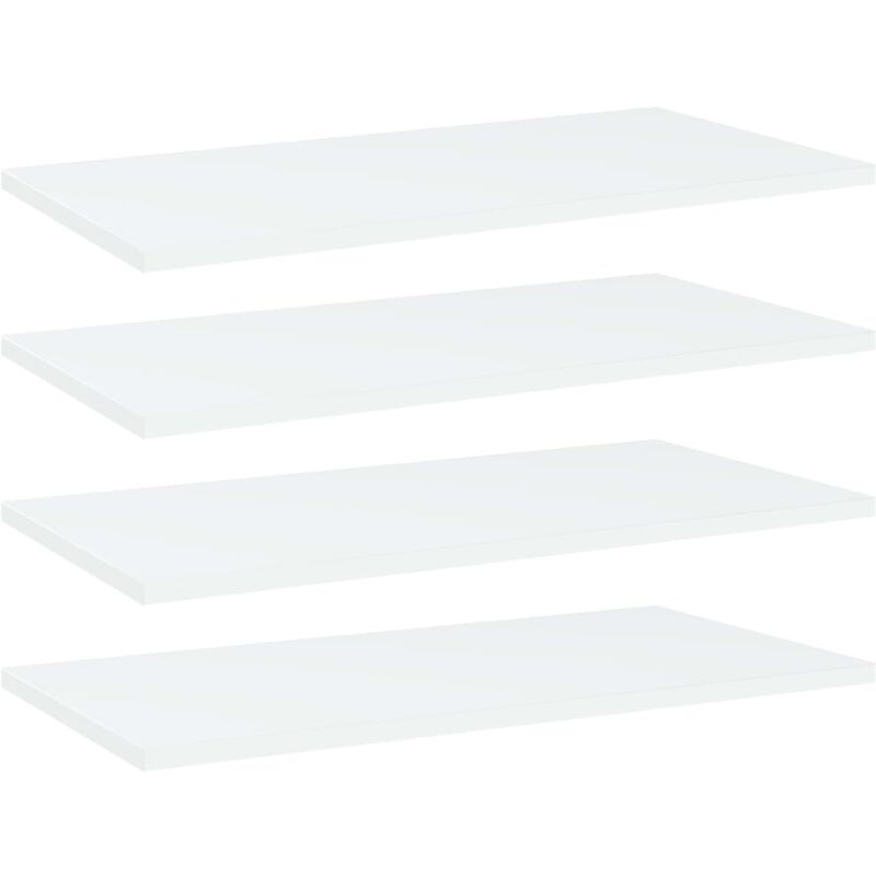 

vidaXL Estantes para estantería 4 uds aglomerado blanco 60x30x1,5 cm - Blanco