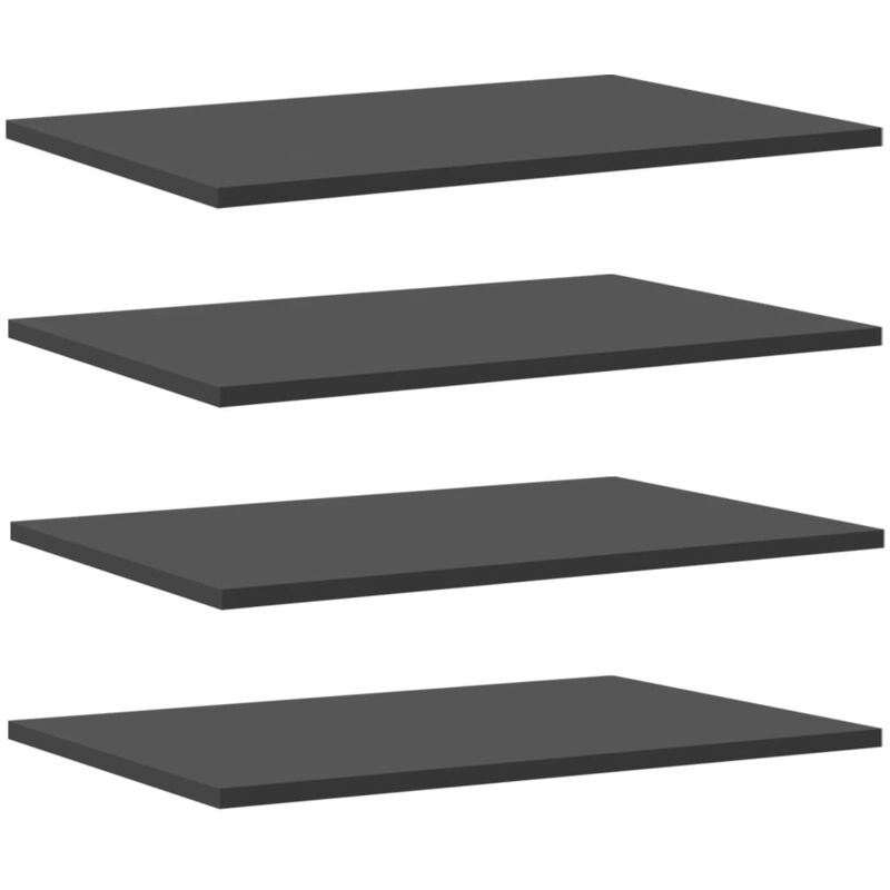 

vidaXL Estantes para estantería 4 uds aglomerado gris 60x40x1,5 cm - Gris