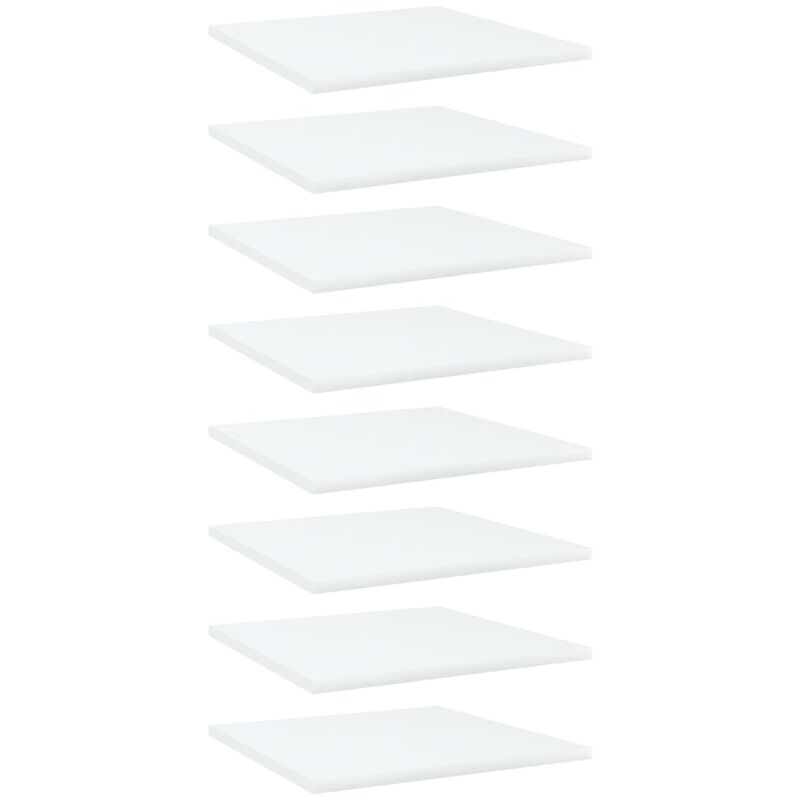 

vidaXL Estantes para estantería 8 uds aglomerado blanco 40x40x1,5 cm - Blanco