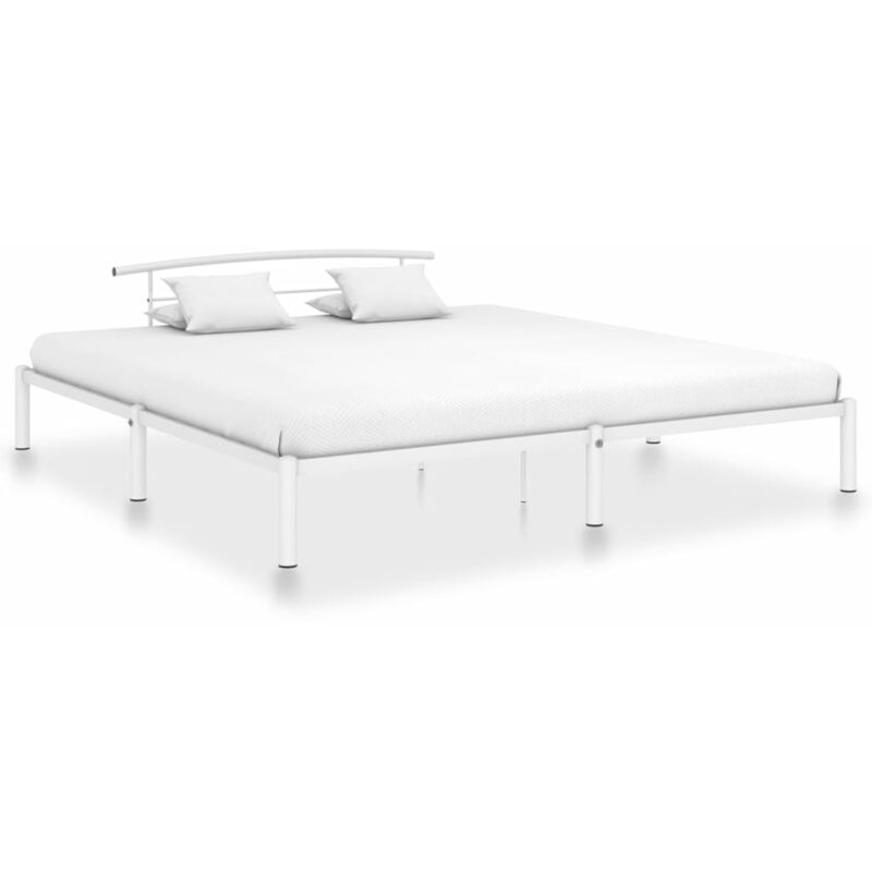 

Estructura de Cama de Metal Blanco 180x200 cm - Blanco - Vidaxl