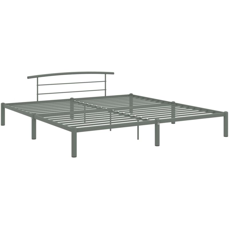 

Estructura de Cama de Metal Gris 180x200 cm - Gris - Vidaxl