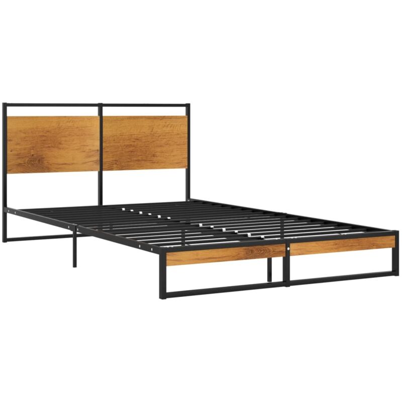 

vidaXL Estructura de cama de metal 120x200 cm - Negro