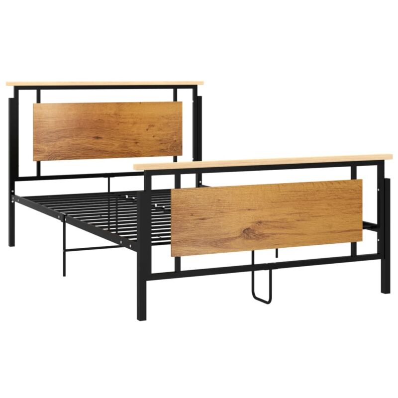 

Estructura de cama de metal 120x200 cm - Negro - Vidaxl