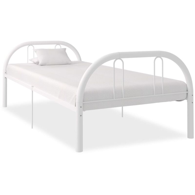 

Estructura de Cama de Metal 90x200 cm Blanco - Blanco - Vidaxl