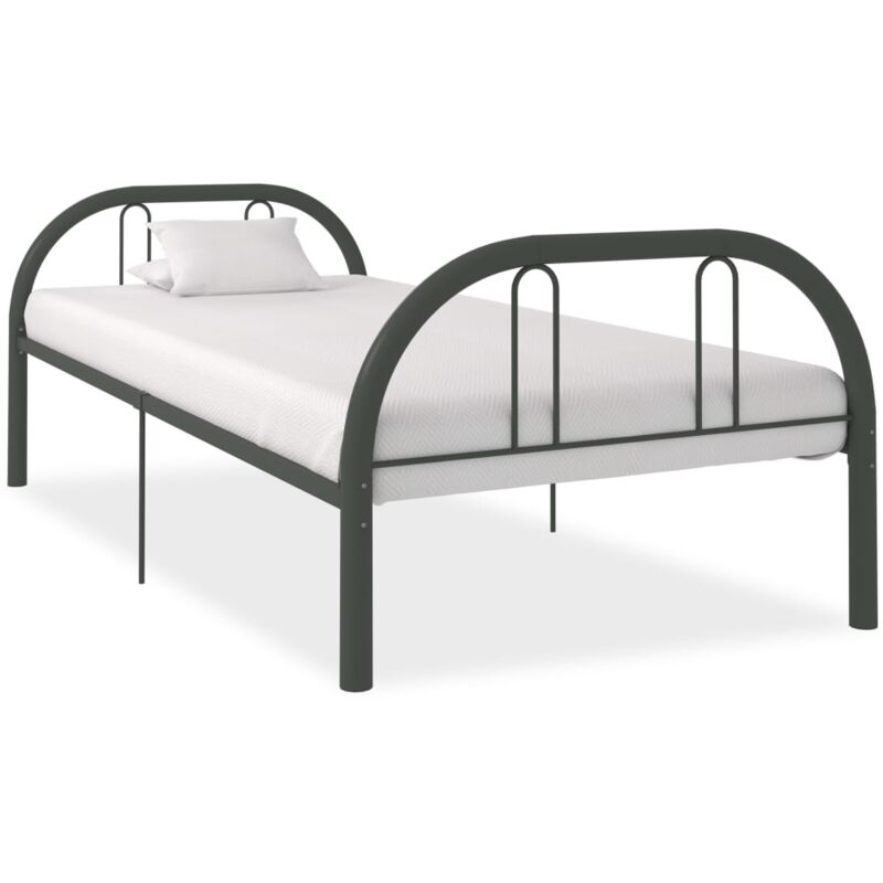 

Estructura de Cama de Metal 90x200 cm Gris - Gris - Vidaxl