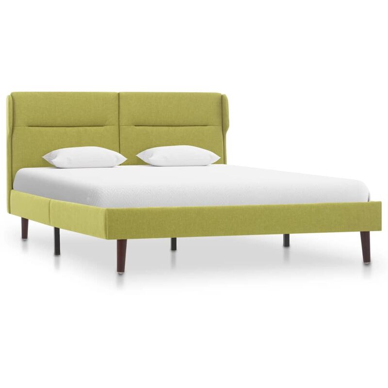 

vidaXL Estructura de Cama de Tela Verde 120x200 cm - Verde