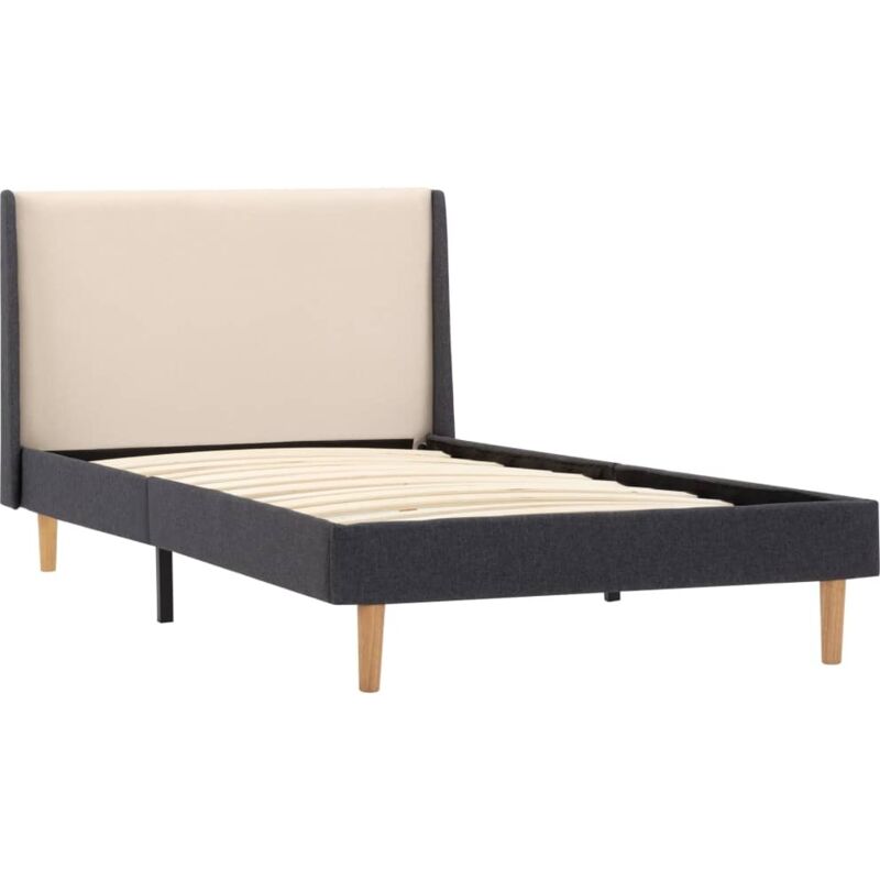 

Estructura de Cama de Tela Crema 100x200 cm - Crema - Vidaxl