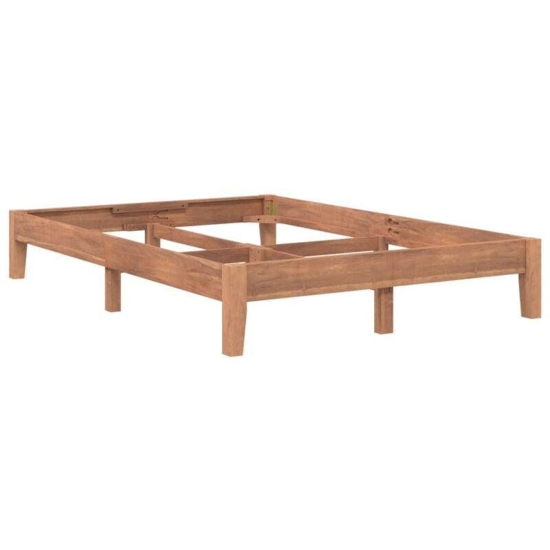 

vidaXL Estructura de cama madera de teca maciza 140x200 cm - Marrón