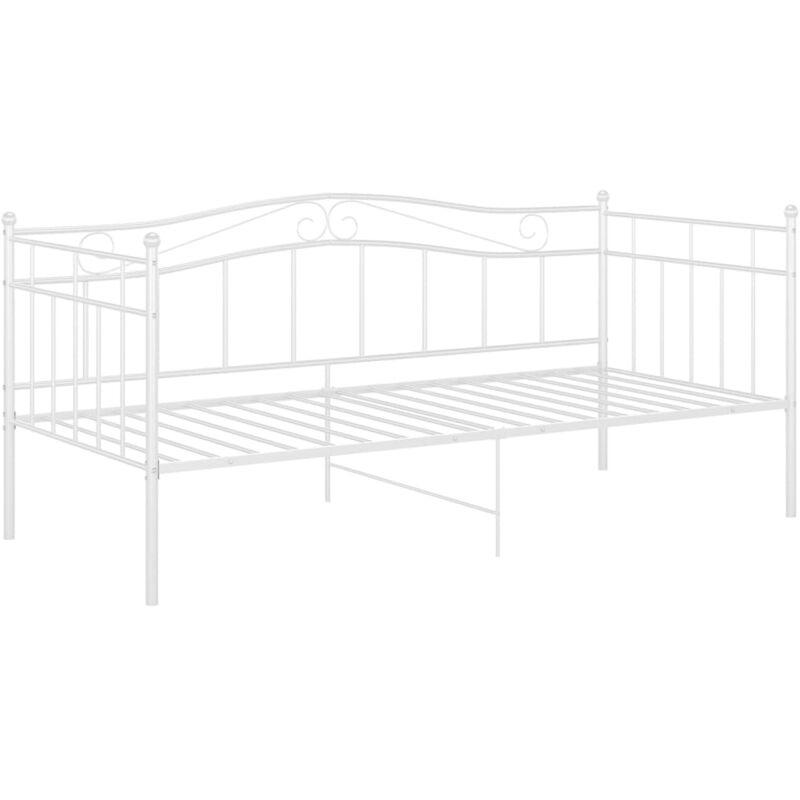 

Estructura de sofá cama de metal 90x200 cm blanco - Blanco - Vidaxl