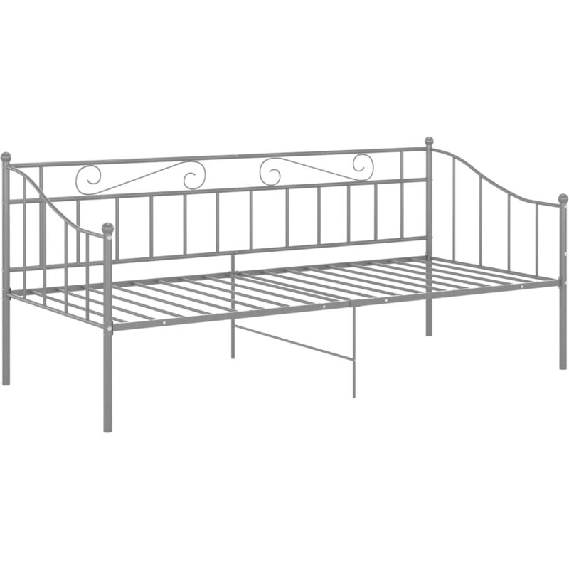 

Estructura de sofá cama de 90x200 cm metal gris - Gris - Vidaxl