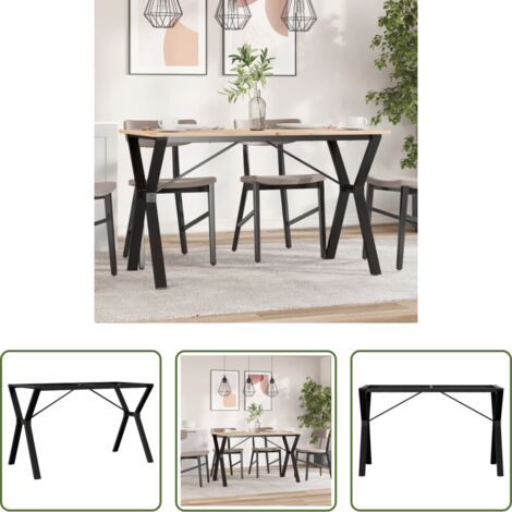 vidaXL Estructura en Y -  Patas de mesa de comedor estructura Y acero 120x60x73 cm