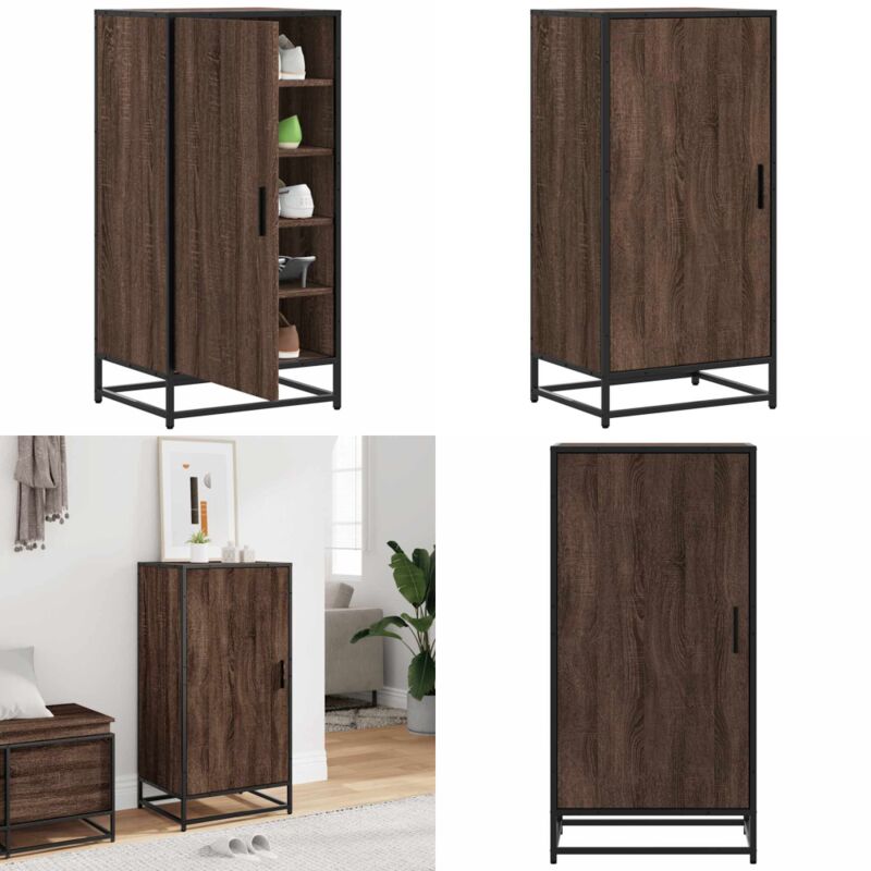 Vidaxl - tagère à chaussures chêne marron 48x38x97,5 cm bois ingénierie